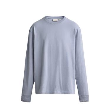Zara LIGHTWEIGHT LONG SLEEVE T-SHIRT - Sky blue