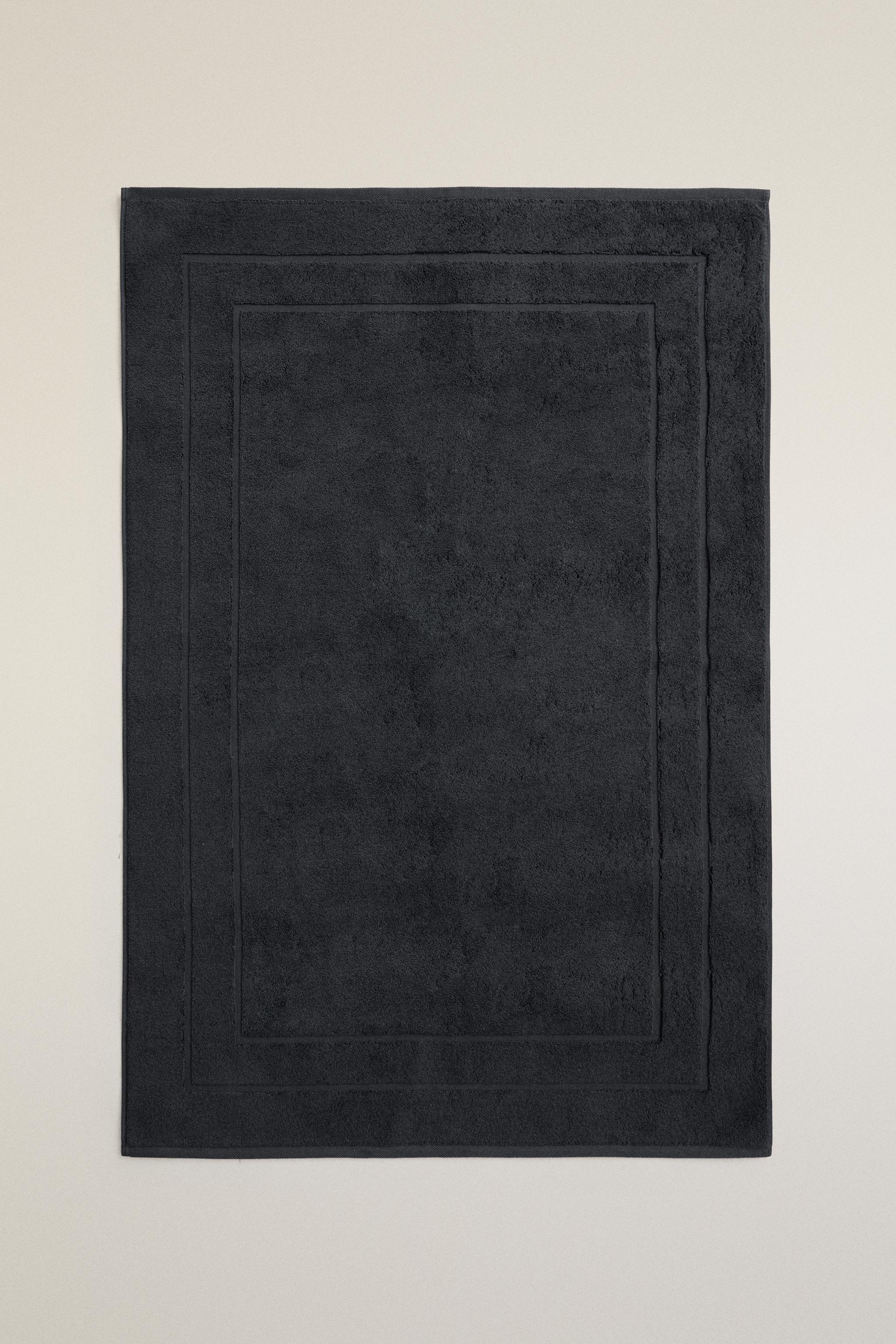 COTTON BATH MAT — Anthracite grey