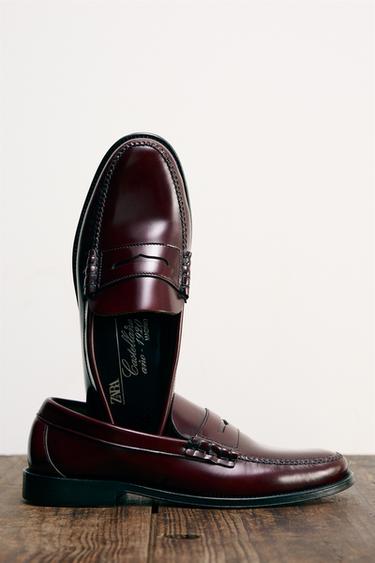 CASTELLANO 1920 ® X ZARA MAN LOAFERS - Burgundy Red by Zara - Image 0