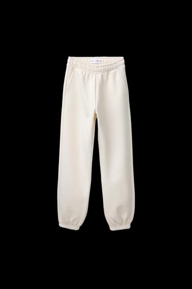 JOGGINGHOSE AUS FELPA - Cremefarben von Zara - Bild 0