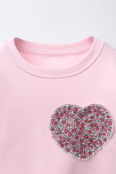 PRINTED FLARE SWEATSHIRT AND LEGGINGS SET - Light lilac by Zara - Image 2
