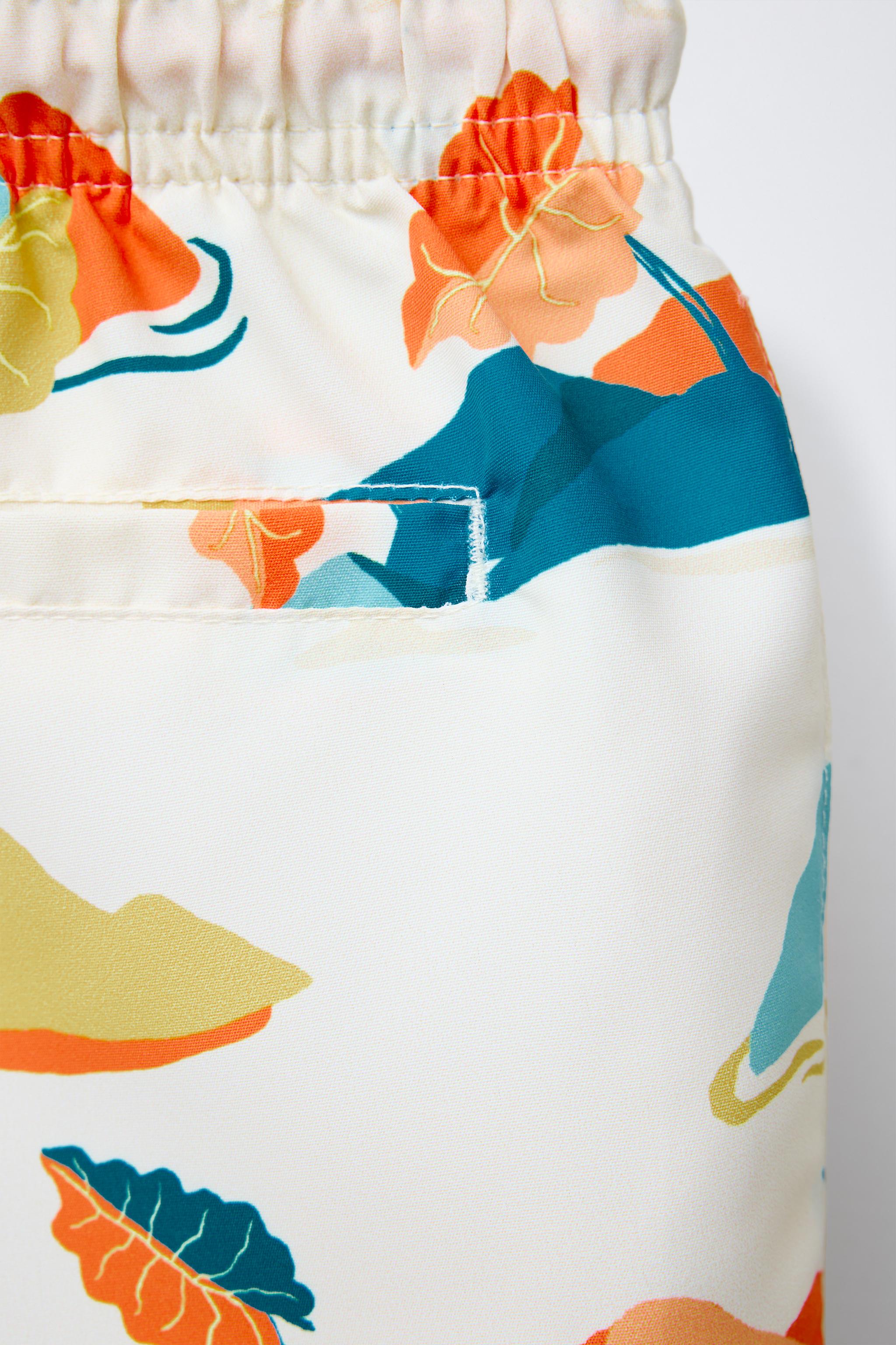 AGES 2-6/ REGULAR PRINT SWIM SHORTS - Sand | ZARA United States