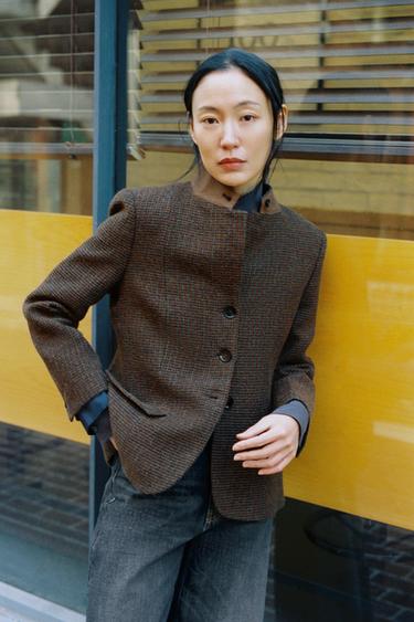 ZW COLLECTION TAILORED BLAZER WITH WOOL - Multicoloured by Zara