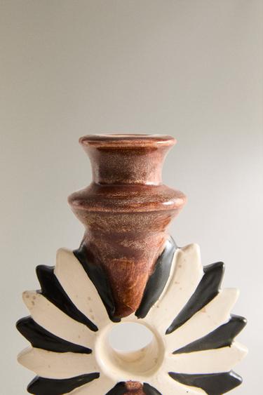 BOUGEOIR FLEUR - Marron de Zara - Image 2