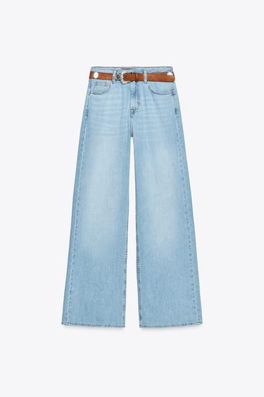 JEANS Z1975 STRAIGHT HIGH-WAIST FULL LENGTH - Mid-blue by Zara