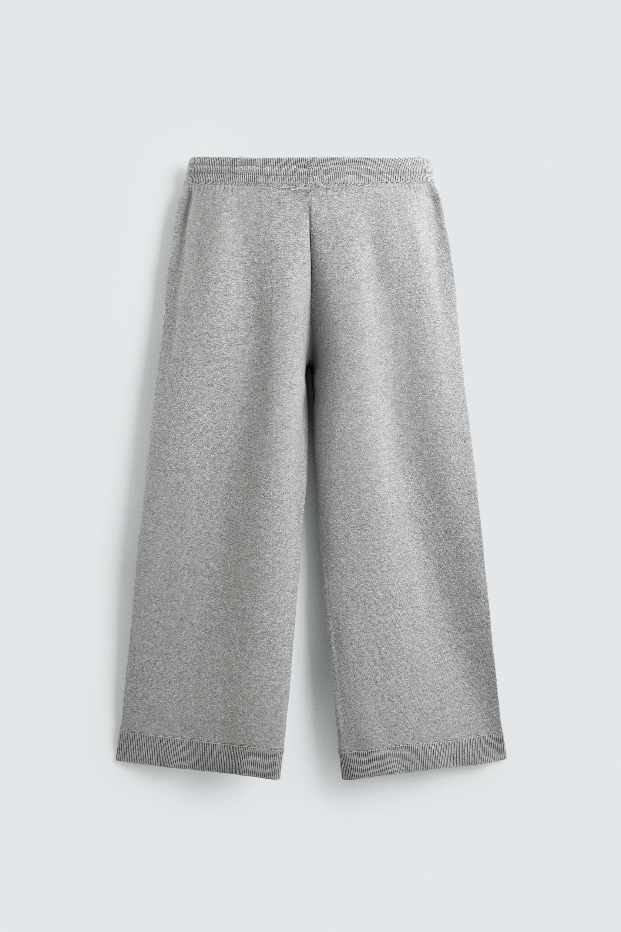 KNIT WIDE FIT PANTS