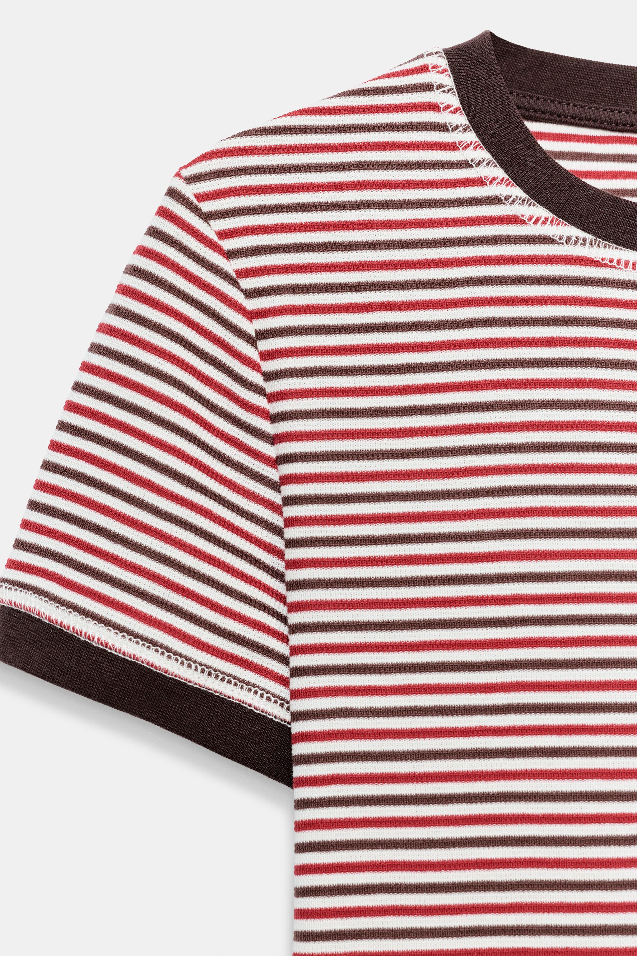 STRIPED SHORT SLEEVE T-SHIRT