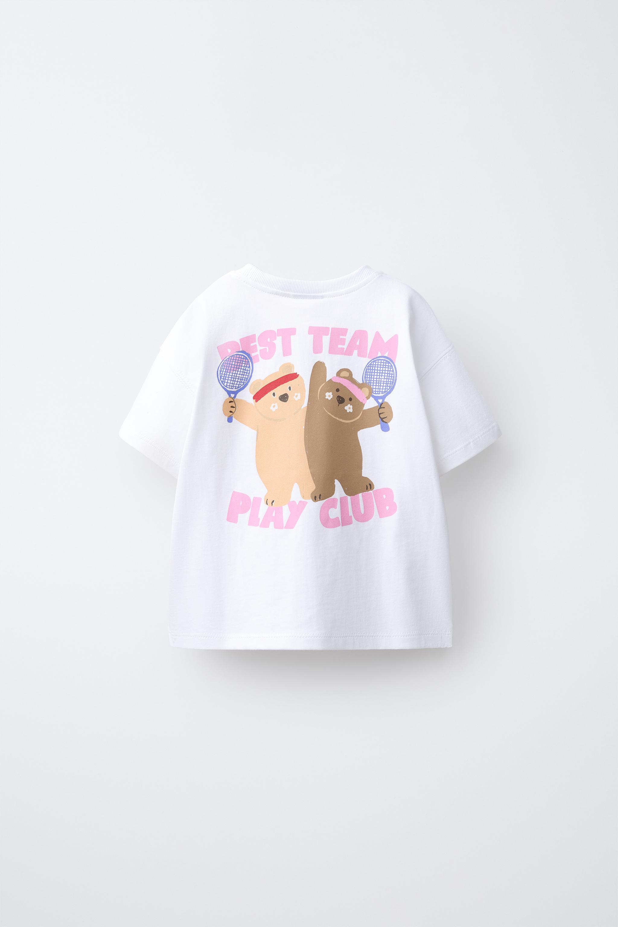 HEART PRINT T-SHIRT — Oyster-white