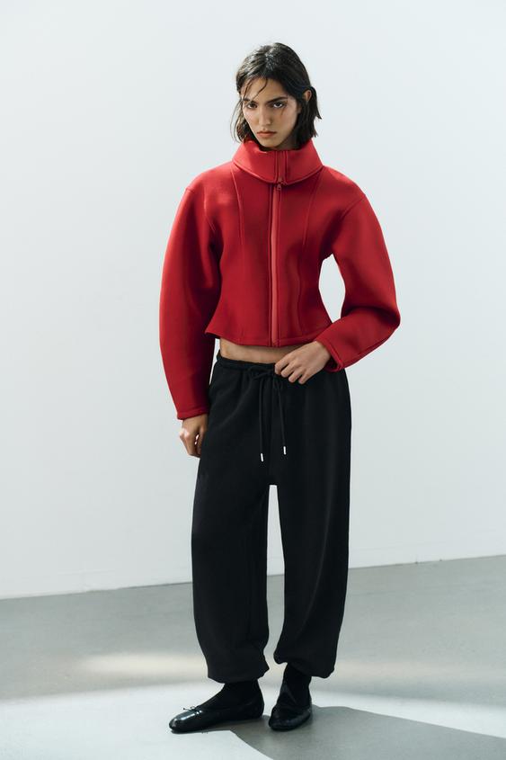 VESTE TECHNIQUE MANCHES VOLUME - Rouge de Zara - Image 0