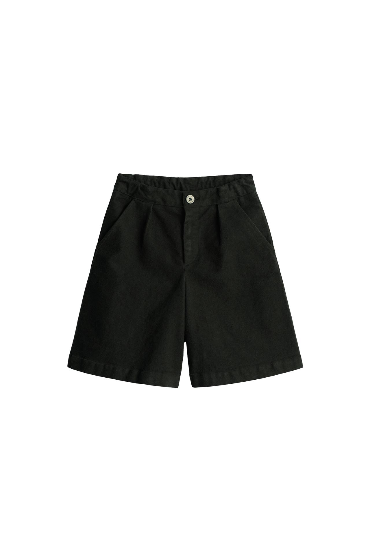 LIMITED EDITION VELVET DARTED BERMUDA SHORTS