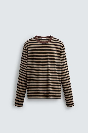 CAMISETA MANGA LARGA RAYAS - Rayas de Zara