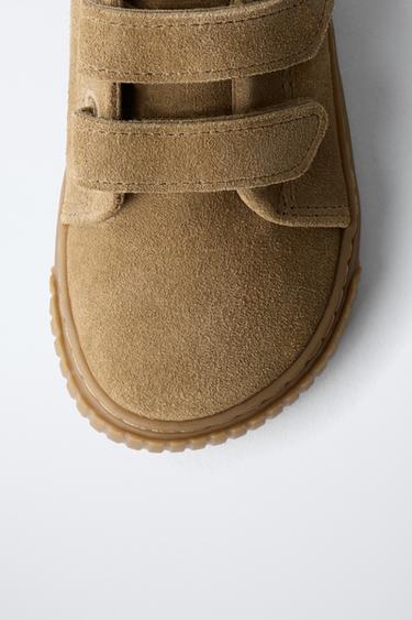 BAREFOOT SPLIT SUEDE PLIMSOLLS - Beige by Zara - Image 4