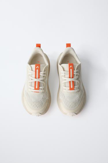 BASKETS SPORT - Blanc marbre de Zara - Image 4