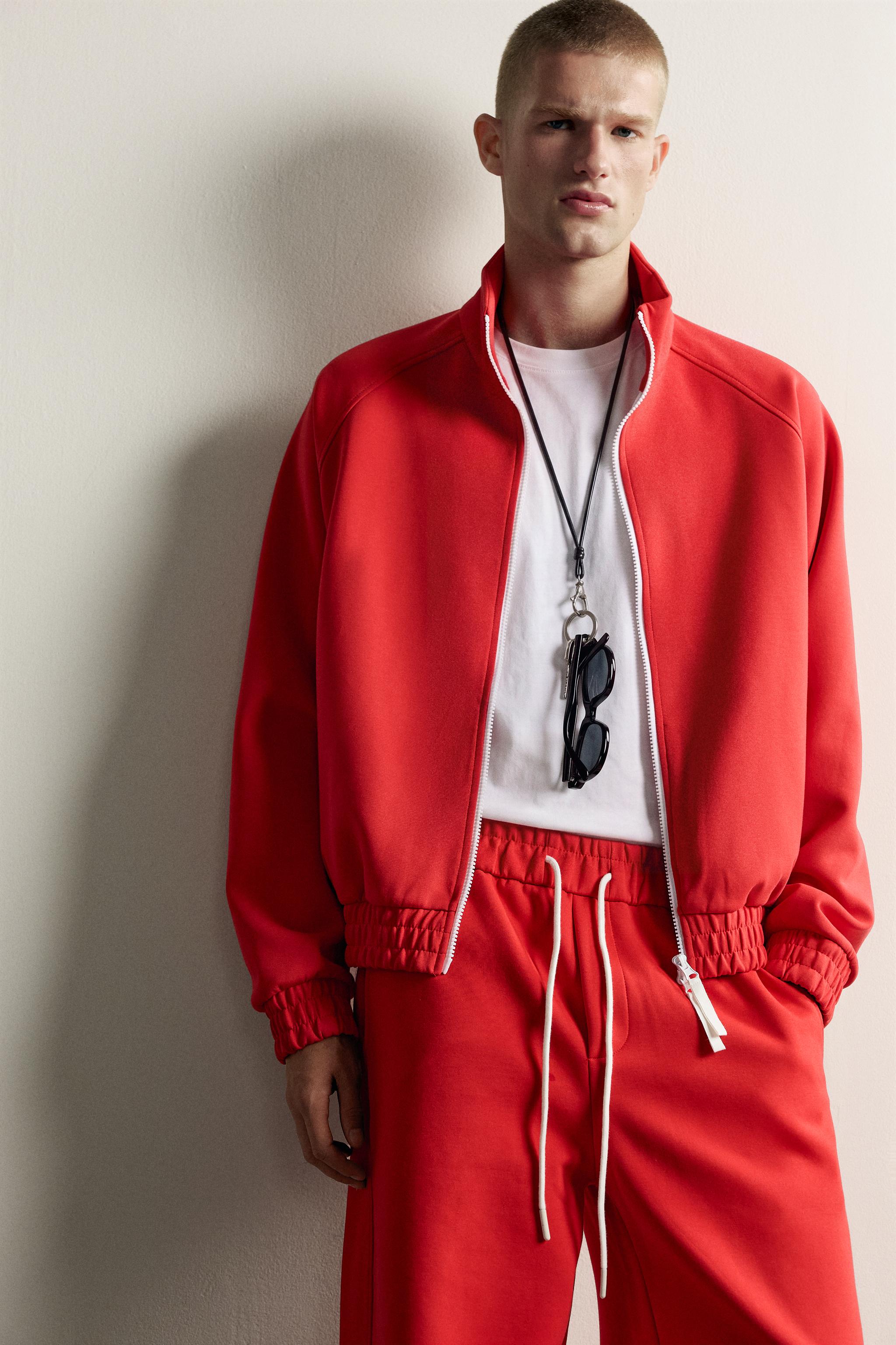 CONTRAST ZIP TRACK JACKET - thumbnail 5