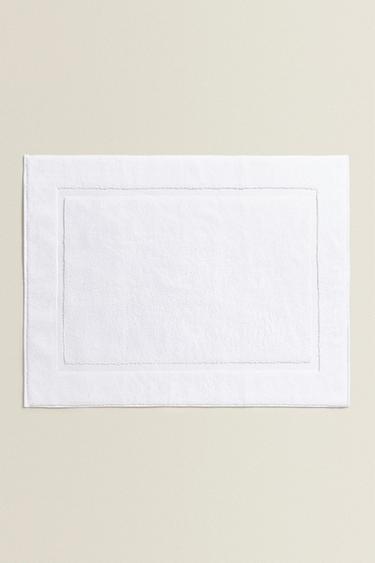 NON-SLIP SOFT TERRY BATH MAT - White by Zara