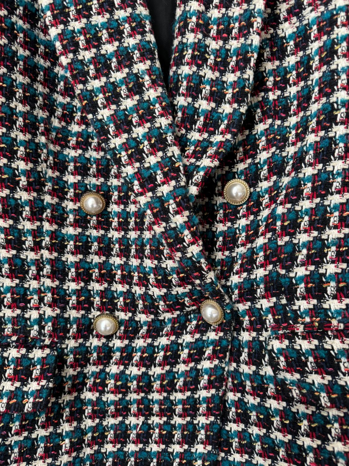 TEXTURED DOUBLE-BREASTED BLAZER - Image 4