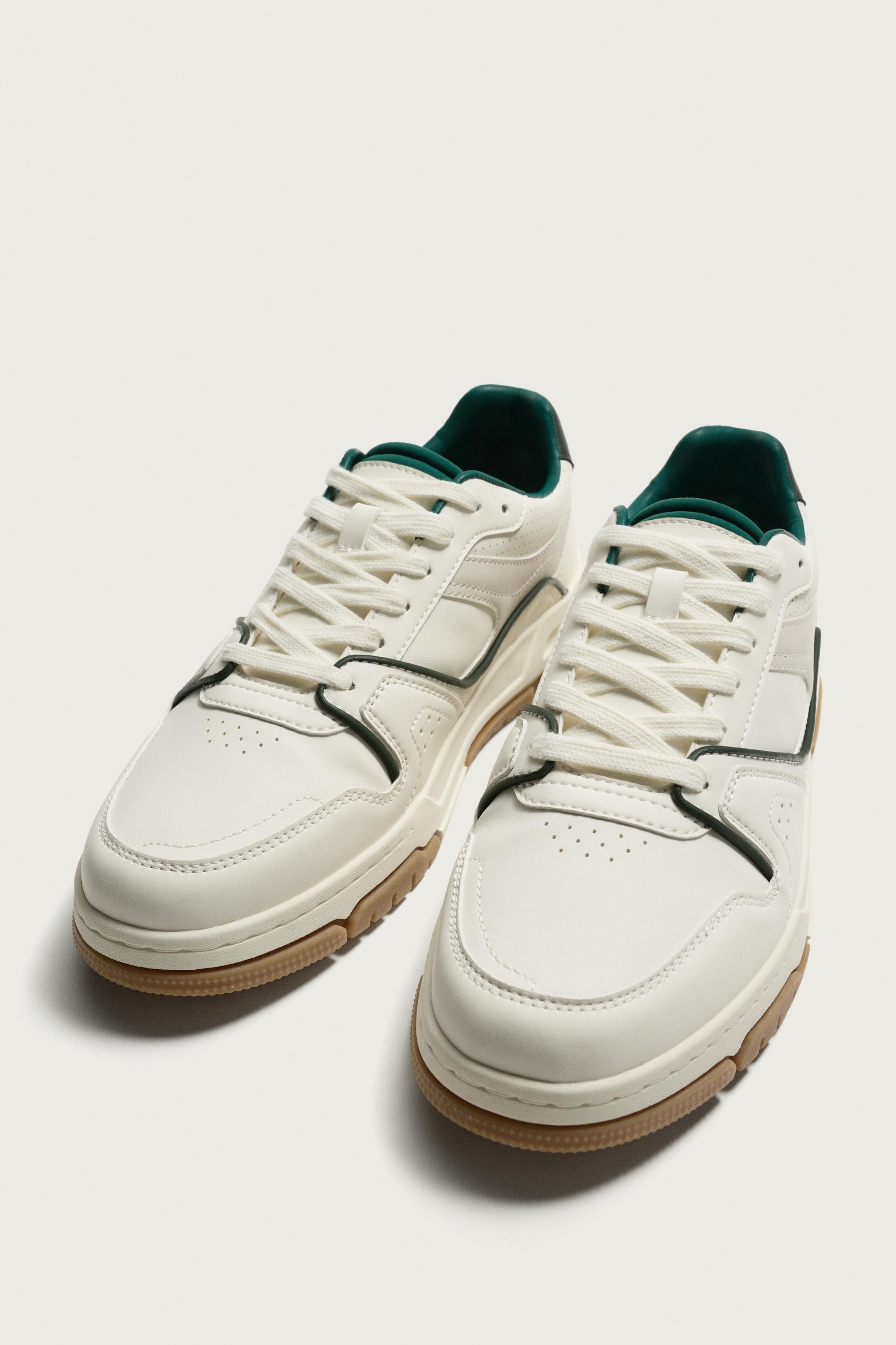 ZARA 靴 RETRO STYLE SNEAKERS - White | ZARA United States
