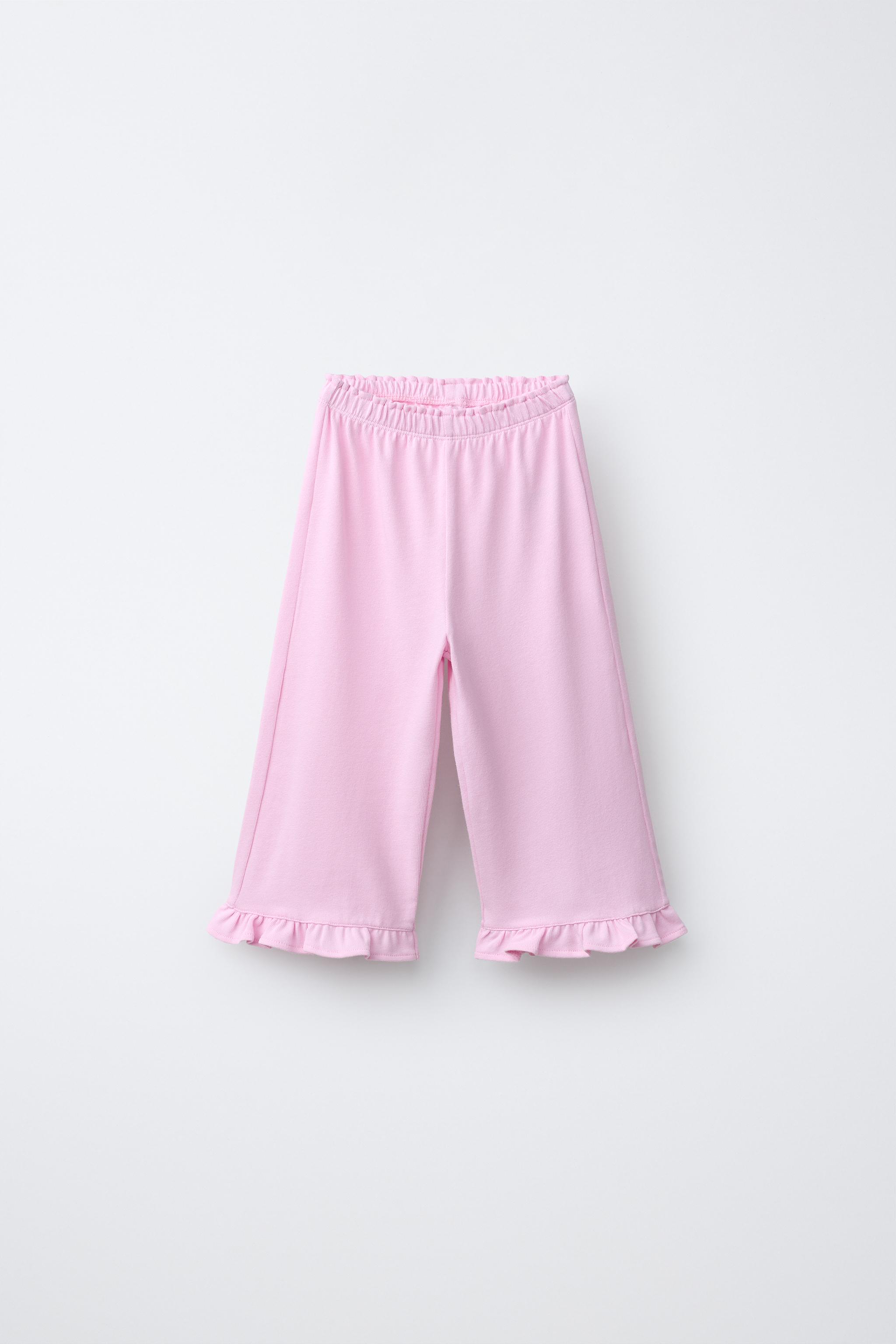 RUFFLED CULOTTES — Pastel mauve