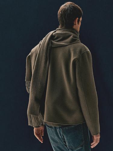 Bufanda mezcla lana - Tostado claro de Zara