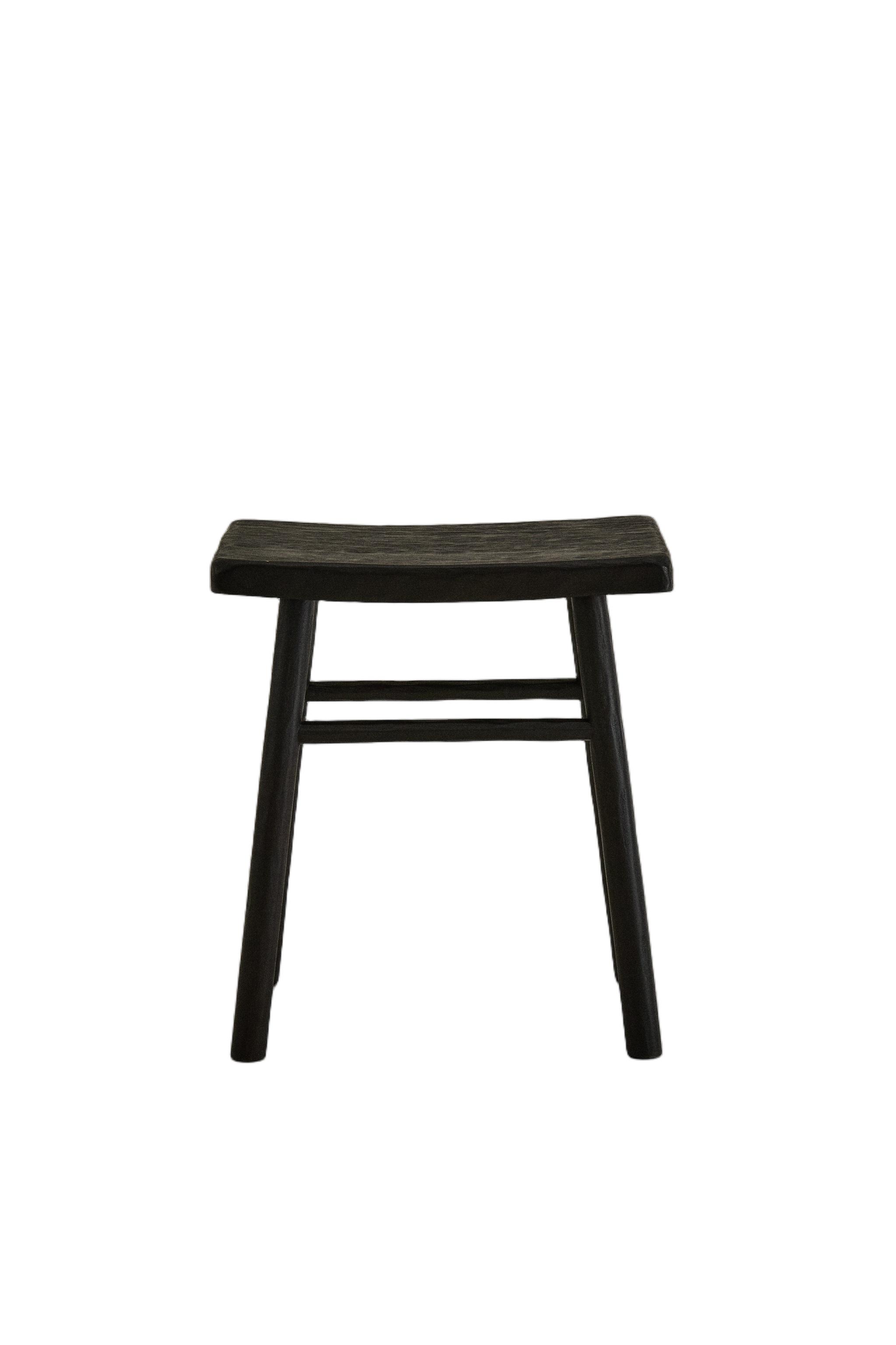 ハンマードフィニッシュ スツール - ダークブラウン | ZARA Japan / 日本