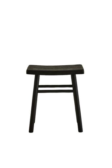 ハンマードフィニッシュ スツールダークブラウンZaraのハンマードフィニッシュ スツール - ダークブラウン 