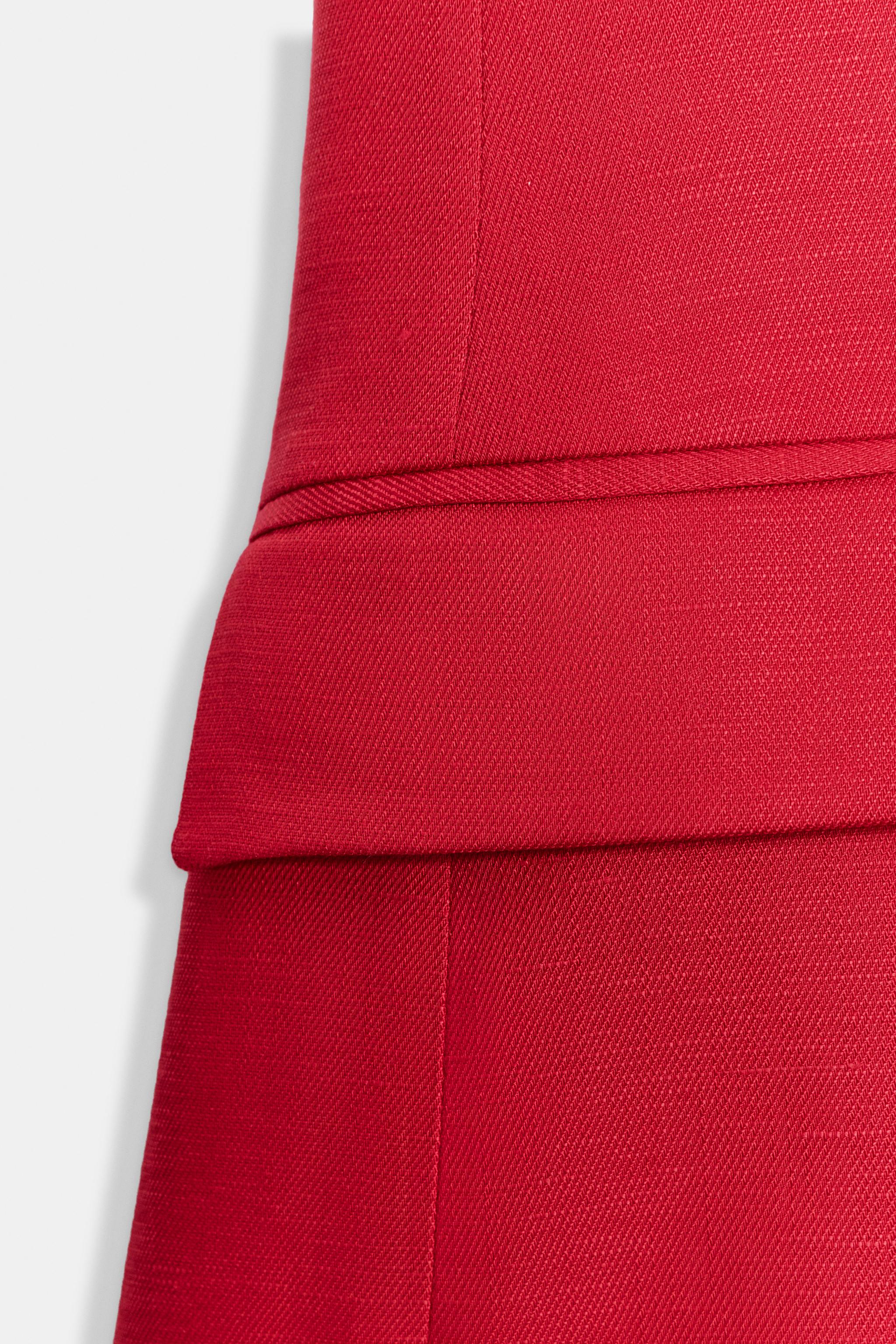 LINEN DOUBLE-BREASTED VEST