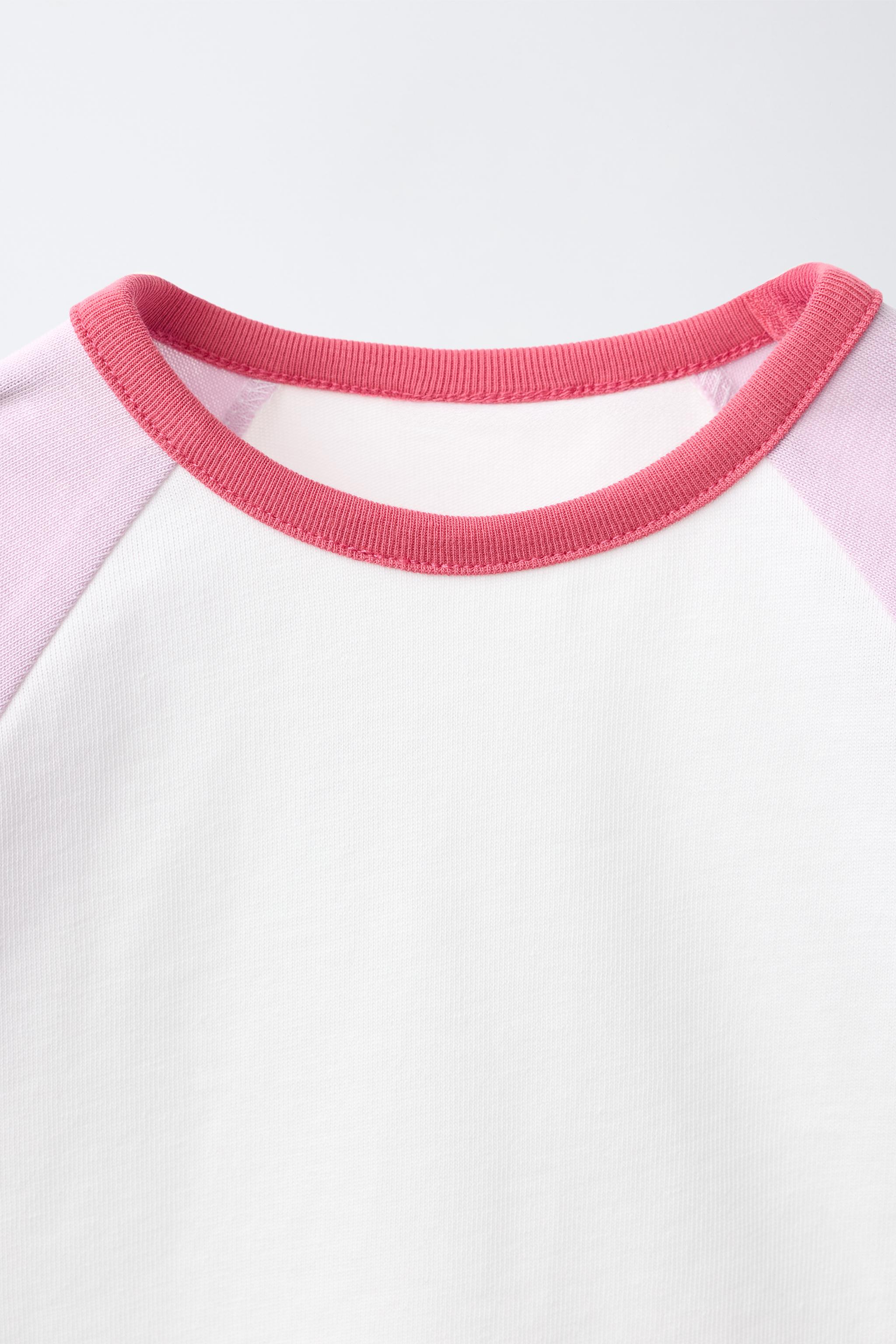 Детские шорты Zara STAR AND HEART RAGLAN T-SHIRT AND BERMUDA SHORTS SET — фото 3