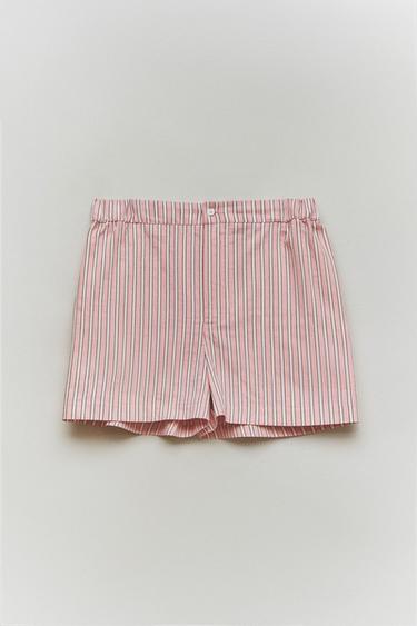 SHORT À RAYURES - Rose de Zara - Image 4