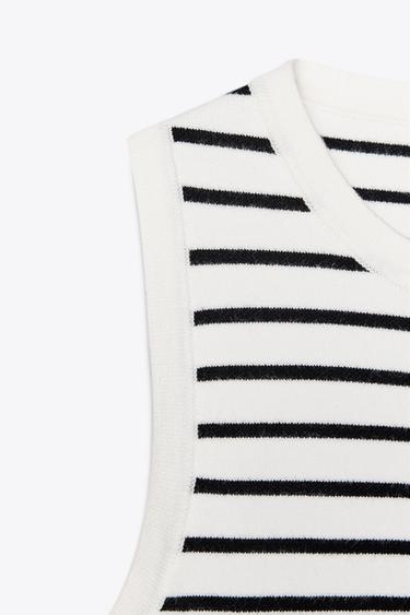 STRIPED KNIT TOP - striped by Zara - Image 5