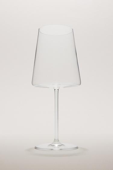 KLART KRYSTALLINSK VINGLAS MED KONISK DESIGN - 990 fra Zara