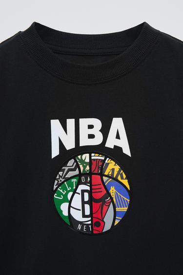 NBA TEAMS © RAISED PRINT T-SHIRT - Black by Zara - Image 2