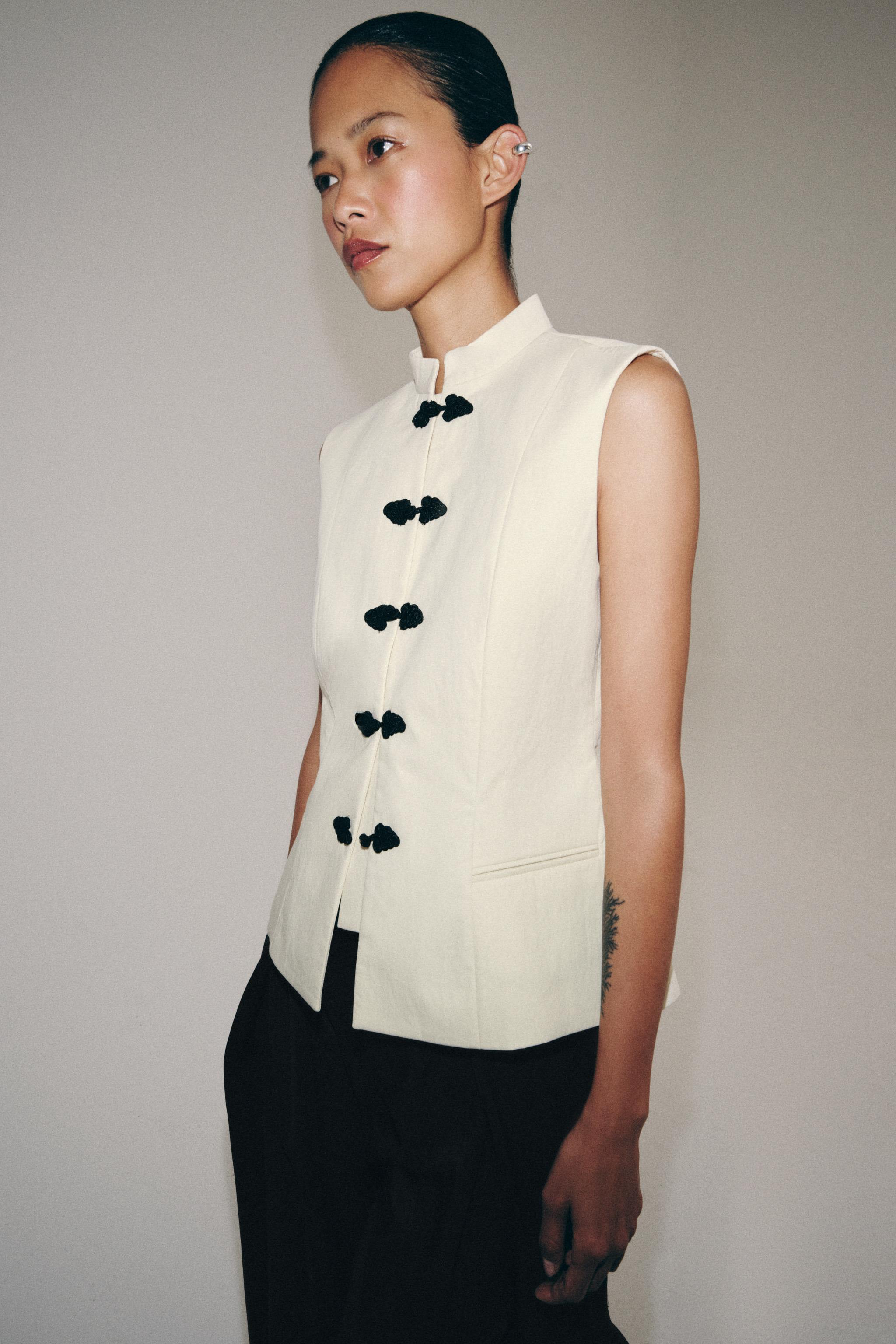 Женские жилеты Zara ZW COLLECTION TAILORED VEST — фото 2