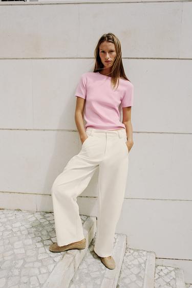 SOFT-TOUCH KNIT TOP - Pink by Zara