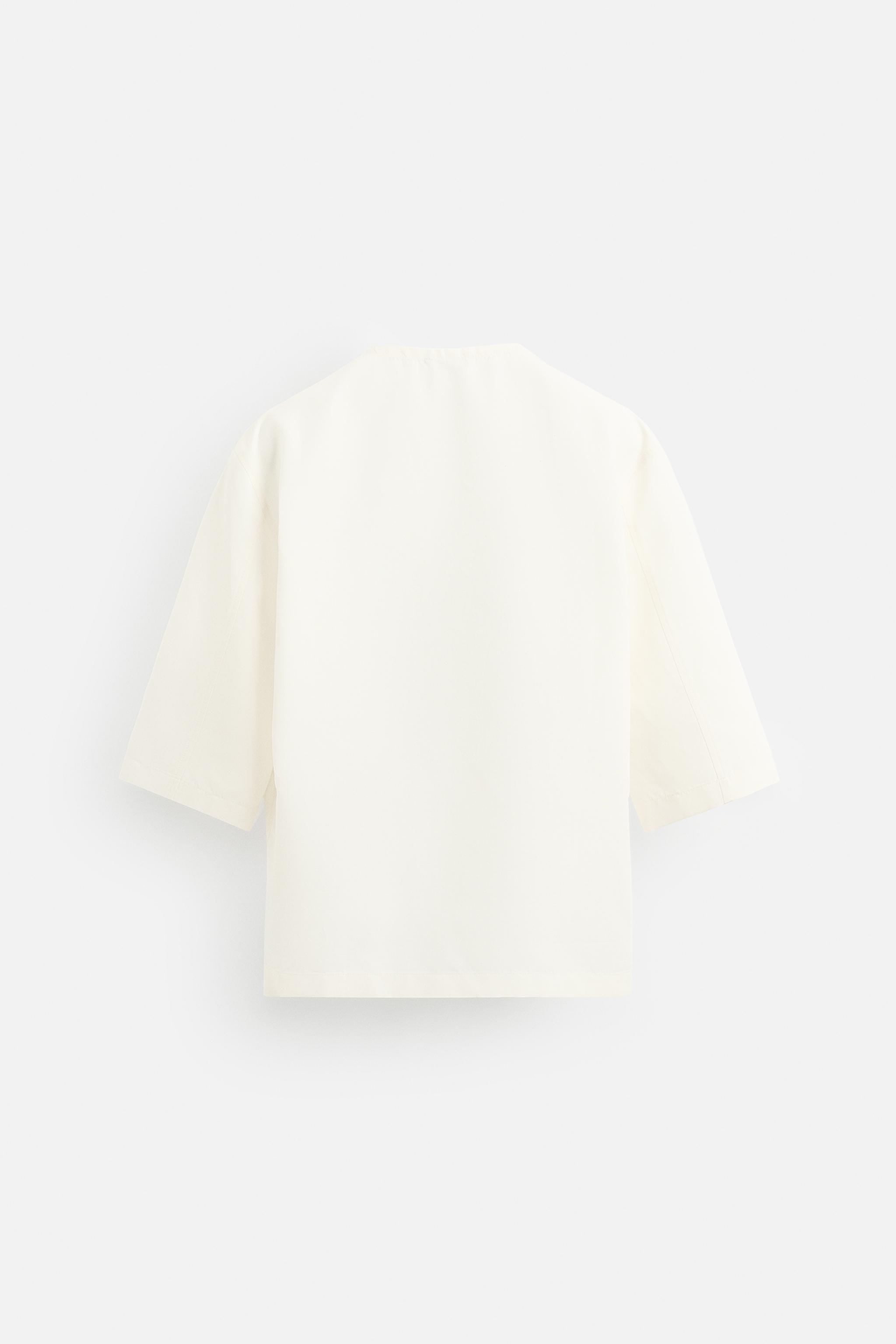 RELAXED FIT POLO SHIRT - Oyster-white | ZARA United States