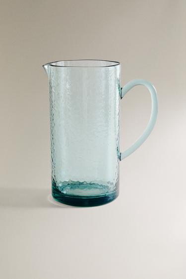 HAMMERED ACRYLIC JUG - Bluish by Zara