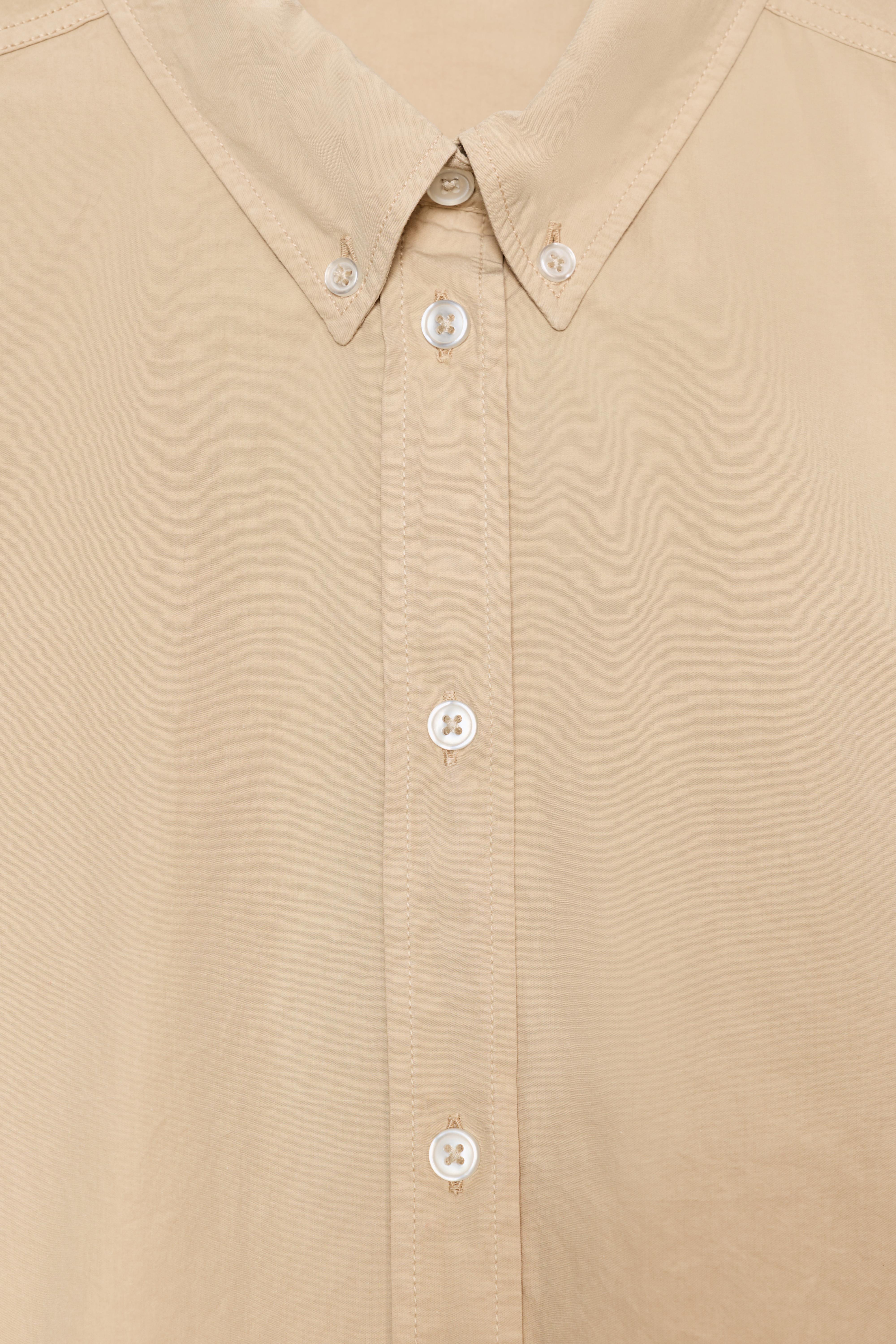 CHEMISE EN POPELINE LAVÉE