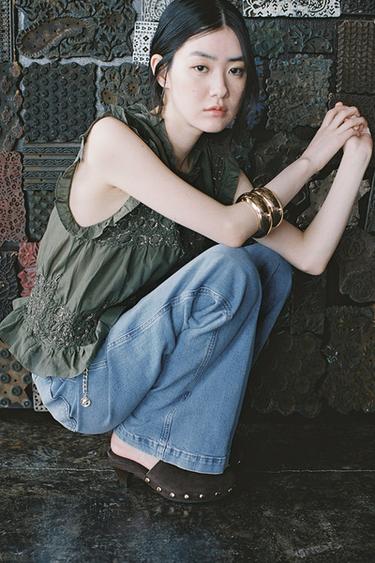 엠보싱 브레이슬릿 2개 세트 - Zara 골드