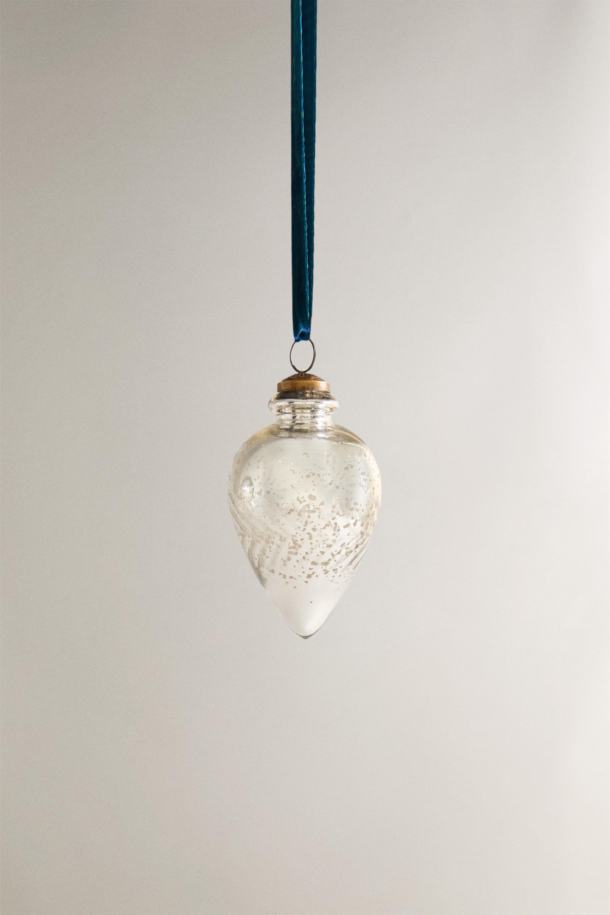 FLORAL DROP CHRISTMAS TREE ORNAMENT