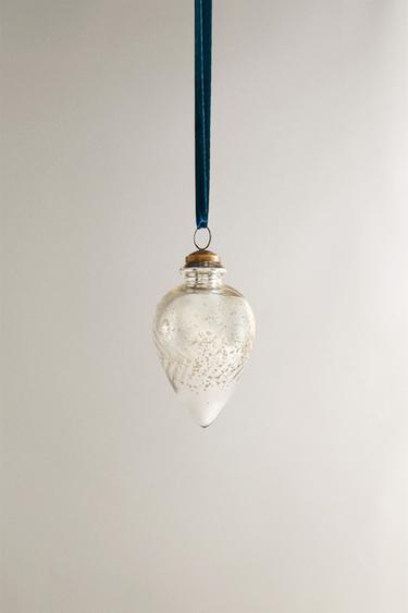 WEIHNACHTSBAUMSCHMUCK TRÄNE BLUMEN - Silber von Zara - Bild 0