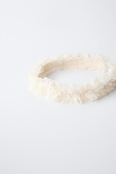 SERRE-TÊTE TULLE - Écru de Zara - Image 1