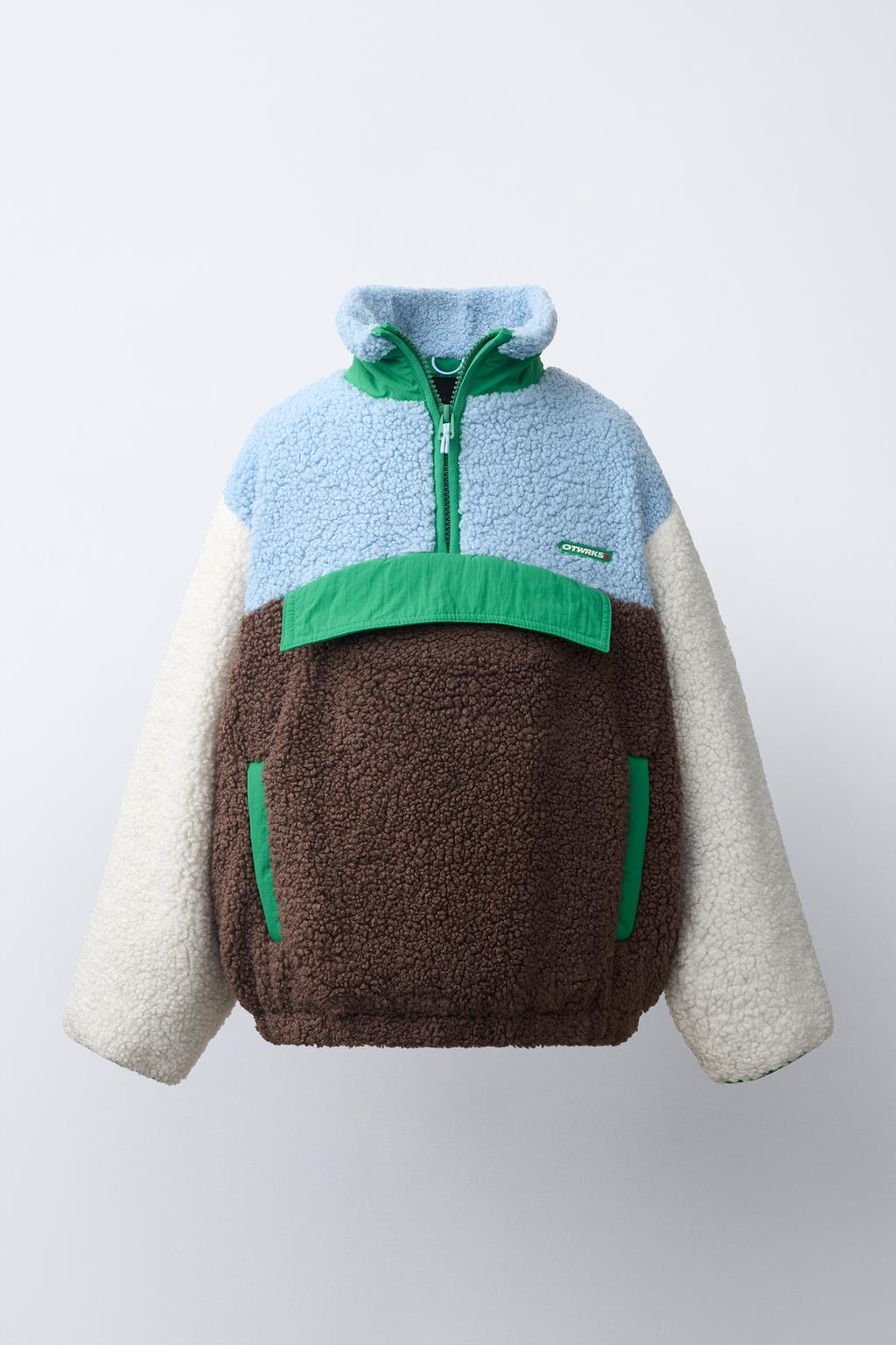 COLOURBLOCK FLEECE JACKET