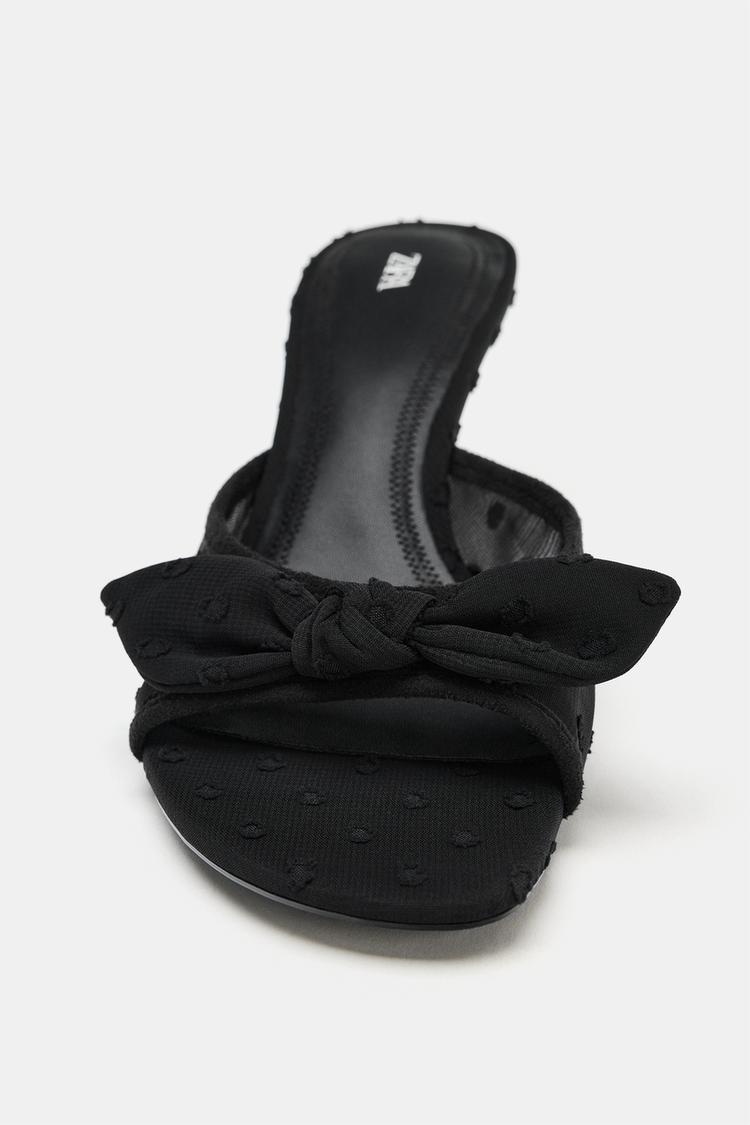 Sandalias de tacón de malla 6