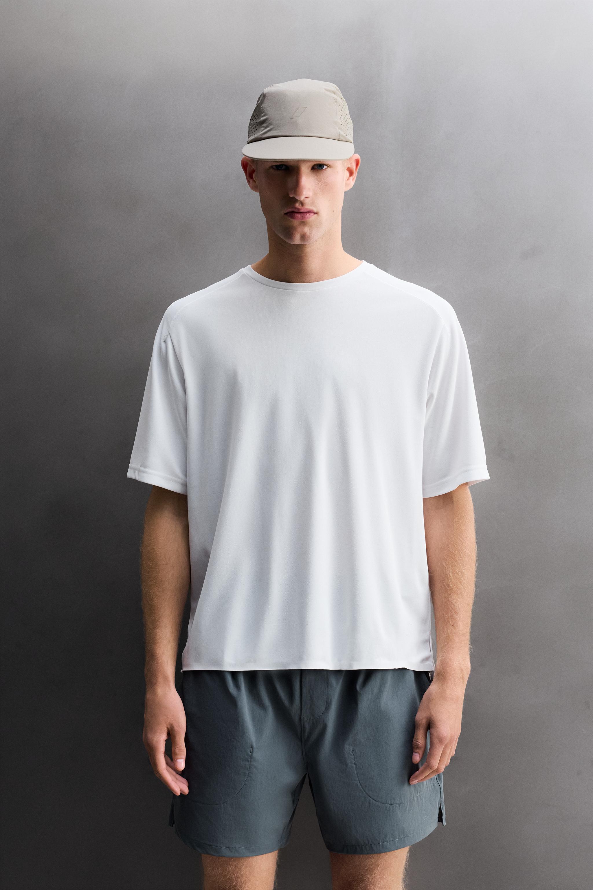 TECHNICAL PIQUÉ T-SHIRT - White | ZARA Singapore