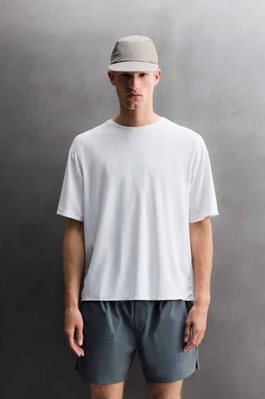 CAMISETA TÉCNICA ESTRUCTURA PIQUÉ - Blanco de Zara