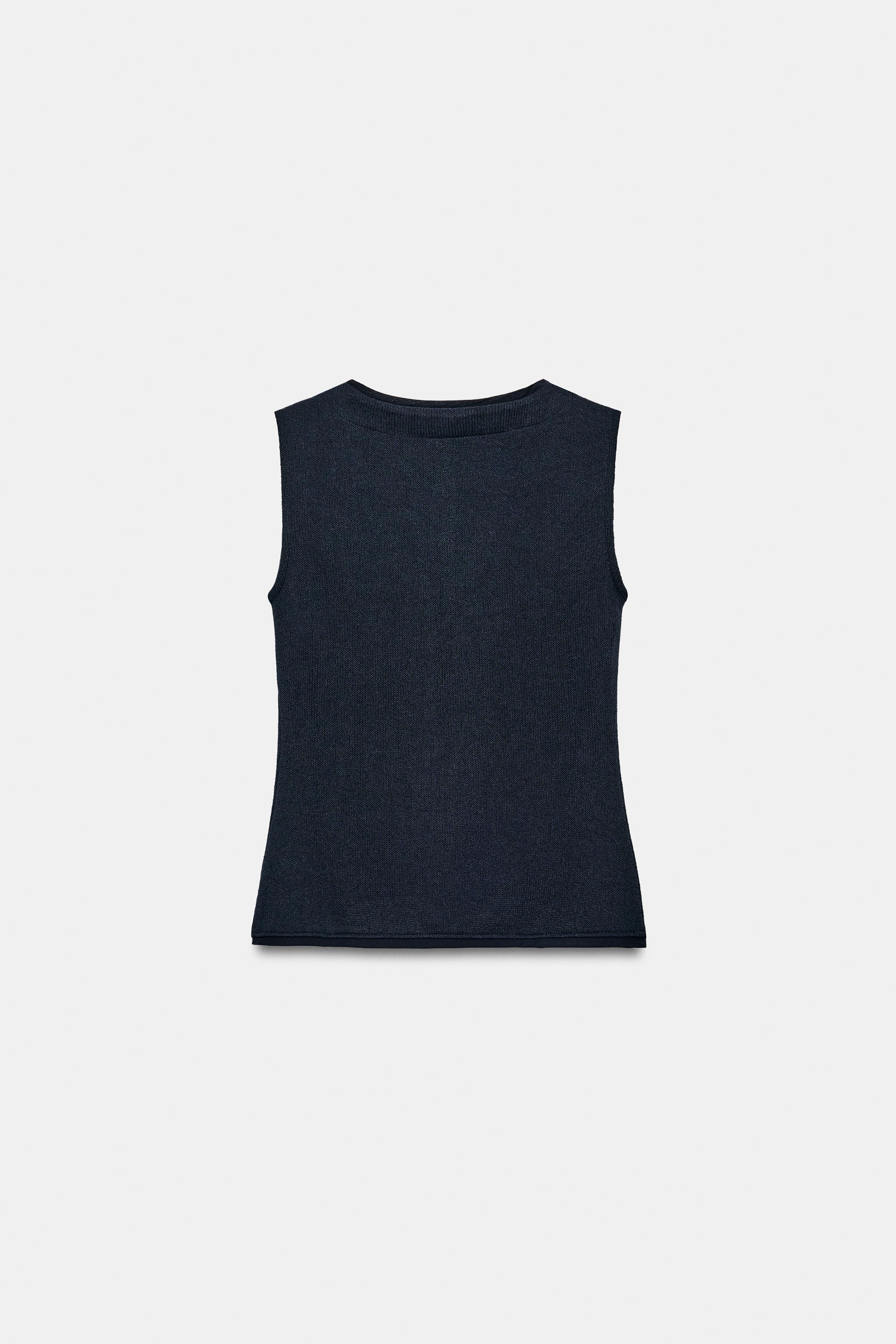 Zara Düğmeli Yaka Yelek görsel 6
