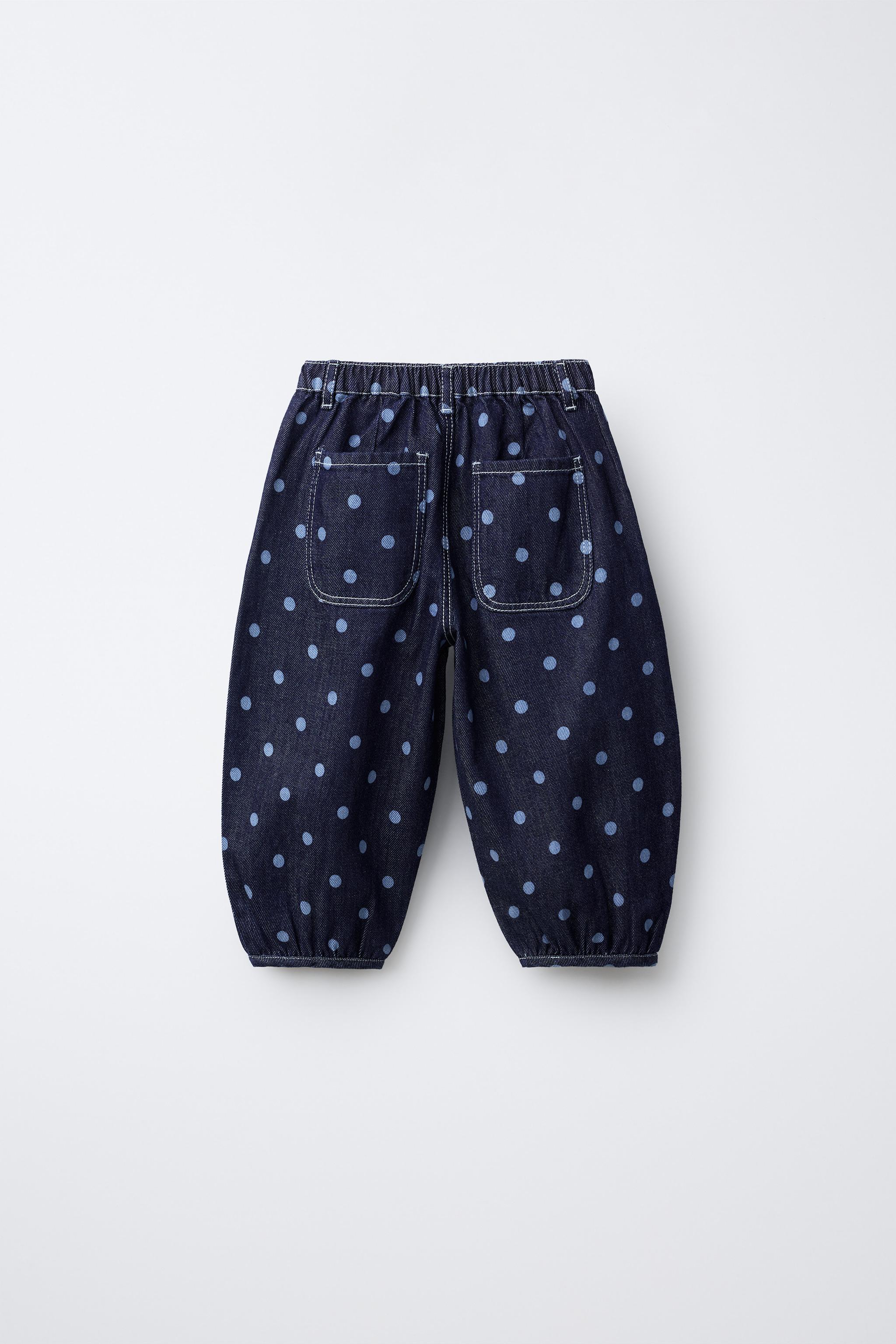 JEANS BALLOON À POIS