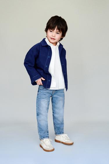 JEAN DROIT CONFORT - Bleu de Zara