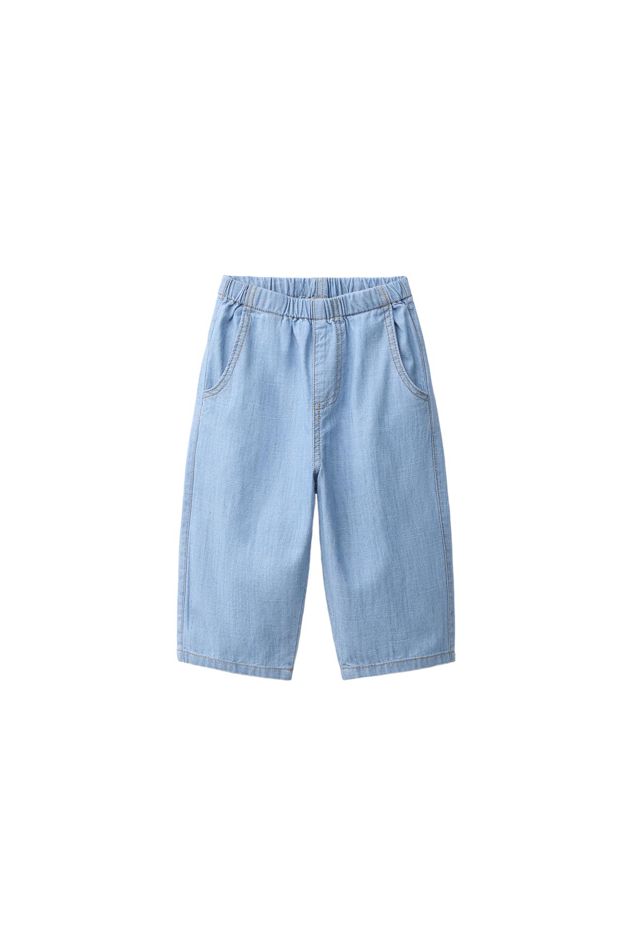 DENIM PANTS — Mid-blue