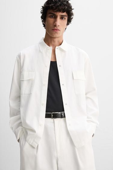 SURCHEMISE LYOCELL - COTON - Blanc de Zara - Image 6