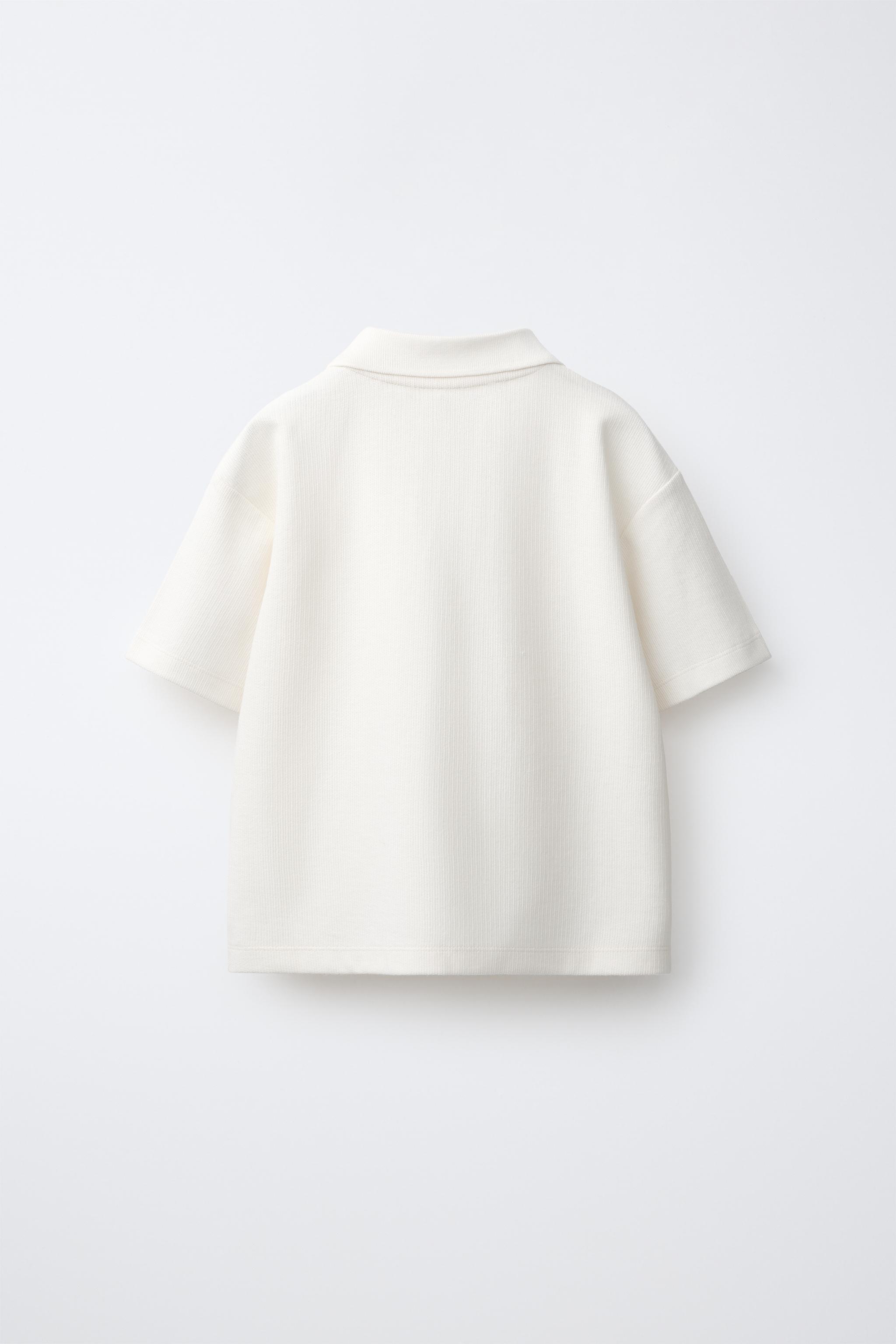 SOLID POLO SHIRT — Ice (alternate view)